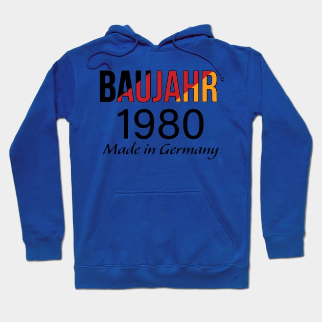 Baujahr 1980 Made in Germany- Made in 1980 Germany Hoodie by PandLCreations